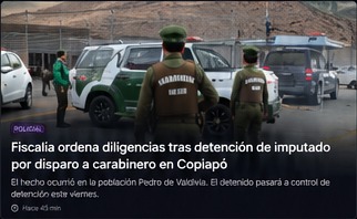 Procedimiento de Carabineros